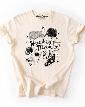 Hockey Mom Collage Comfort Tee