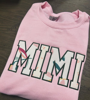 CUSTOM EMBROIDERED WITH MATERIAL/ONESIE